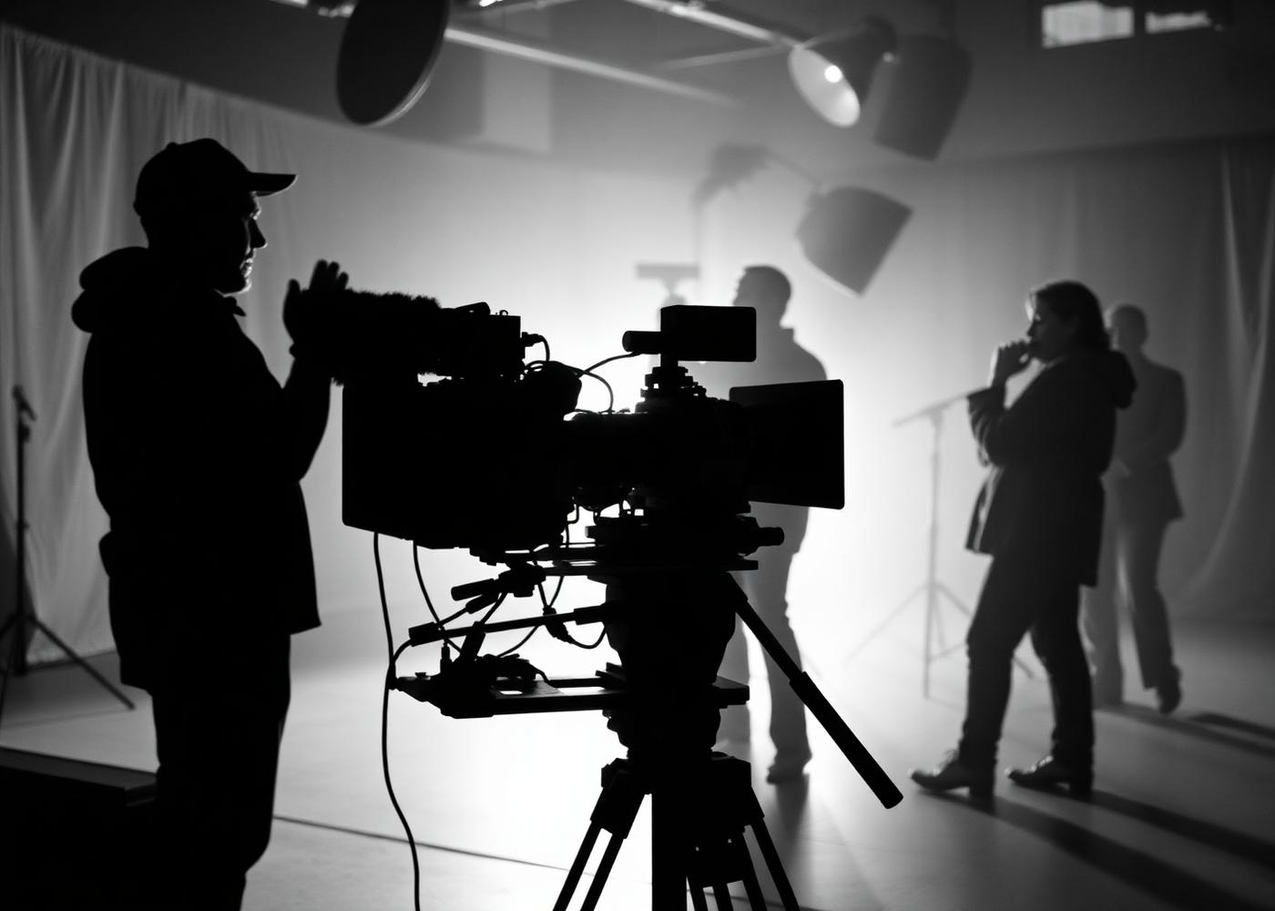 Behind the scenes on an AKS Films set